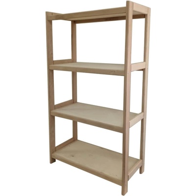 Krušnohorský nábytek Dřevěný regál 4BP70 133 x 70 x 33 cm buk