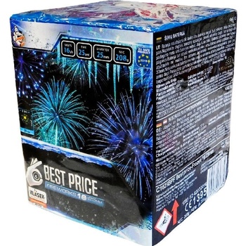 Kompaktný ohňostroj 16 rán 25 mm Best Price Frozen