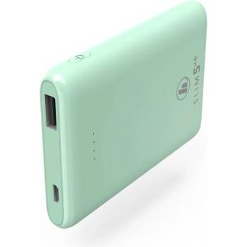 Image 1 of ВЪНШНА БАТЕРИЯ hama slim 5hd, 5000 mah, lipolym, usb-a, ЗЕЛЕН