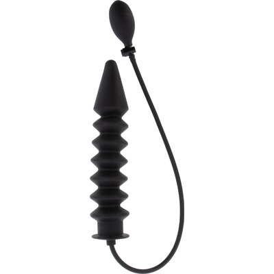 Hidden Desire Inflatable Ribbed Plug Expert Black