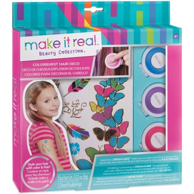 Make It Real Color Burst Hair Deco kriedy na vlasy s tetovaním