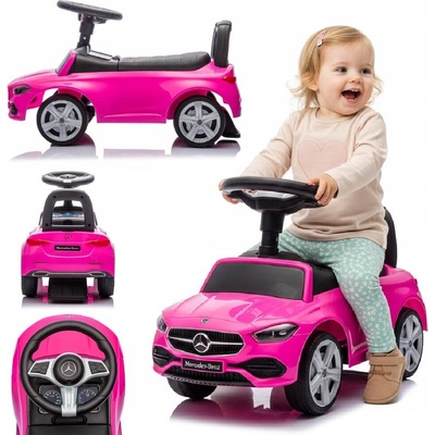 Sun Baby Odrážedlo dětské chodítko Mercedes C-Class růžové