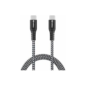SANDBERG Survivor USB-C Cable 1M 100W Survivor USB-C- USB-C Cable 1M, 1 m, USB C, USB C, USB 2.0, Black, Grey
