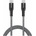 SANDBERG Survivor USB-C Cable 1M 100W Survivor USB-C- USB-C Cable 1M, 1 m, USB C, USB C, USB 2.0, Black, Grey