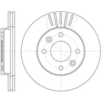 Brzdový kotúč REMSA 6080.10