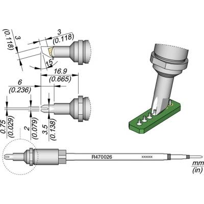 JBC Tools R470044 spájkovací hrot #####Sonderform Obsah 1 ks