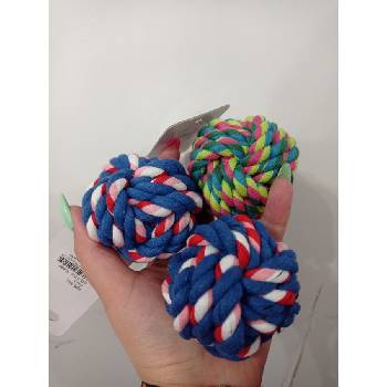 Pet Interest® Pet Interest Въжена памучна играчка топка, два размера