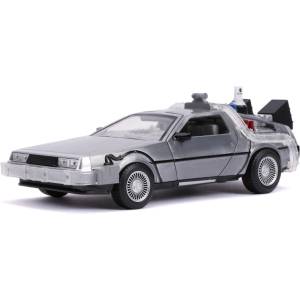 Jada Toys Jada DeLorean Time Machine II със сгъваеми колела, 1: 24