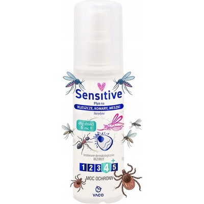 Vaco Sensitive 10% tekutina na komáry a klíšťata 80 ml