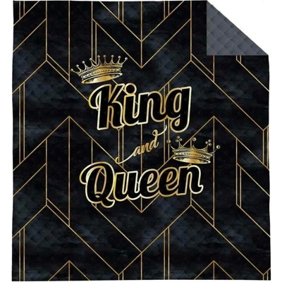 Přehoz na postel King and Queen Gold 220×240 cm – královský lesk ve vaší ložnici