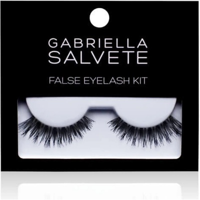Gabriella Salvete False Eyelashes Black 1 pár + lepidlo na řasy 1 g