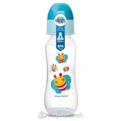 Canpol babies tvarovaná kojenecká láhev 250 ml