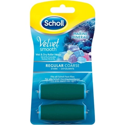 Scholl Velvet Smooth středně drsná s mořskými minerály 2 ks – Zboží Mobilmania