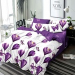EmonaMall Двулицево спално бельо EmonaMall, 6 части - Модел S16020 (S16020-33333d)