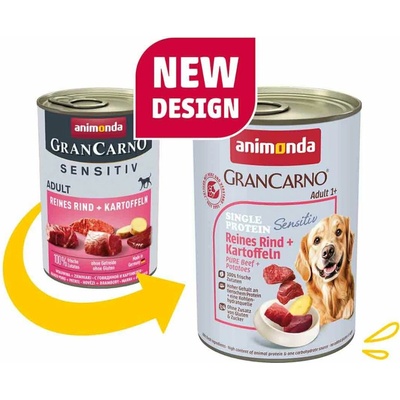 Animonda GranCarno Sensitiv čisté Chicken s bramborami 24 x 400 g