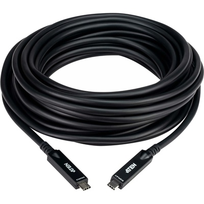 Aten UE3410F-AT USB 10Gbps (3.2 gen 2) / DP AOC USB C(M) - USB C(M) PD 60W 10m, černý
