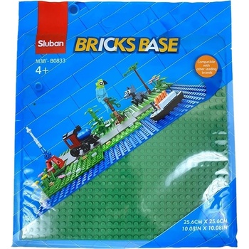 Sluban B0833C Základní deska 25.6 x 25.6 cm zelená