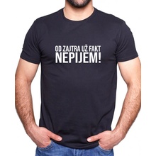 Coolsign tričko Nepijem čierna