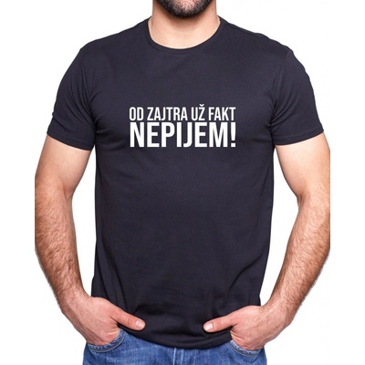 Coolsign tričko Nepijem čierna