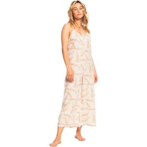 ROXY Close To You sleeveless romper - White (Toast S Palm Tree)
