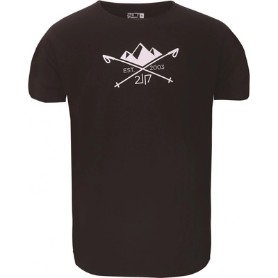 2117 of Sweden APELVIKEN pánské tričko s krátkým rukávem black