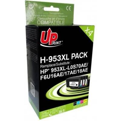 Compatible Мастилница UPRINT HP 953XL, Комплект, OfficeJet Pro 8210/8710/7720, (Bk+C+Y+M) (LF-INK-HP-953XL-Pack-UP)