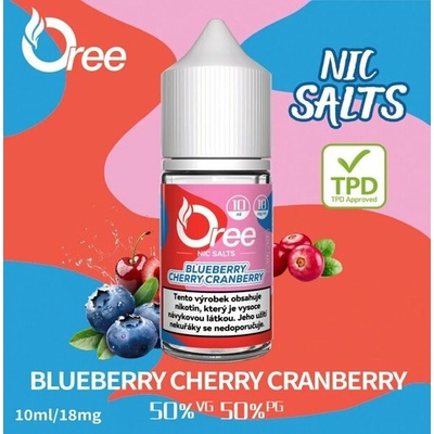 Oree Salt Blueberry Cherry Cranberry 10 ml 18 mg
