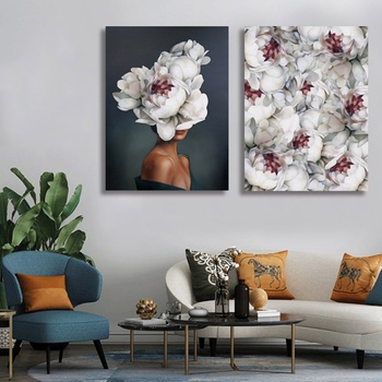 Decono Картини Дамата с Божури