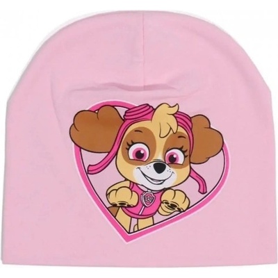 Setino dívčí čepice Tlapková patrola Paw patrol Skye světle růžová