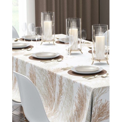 INTERMEDIC SK Obrus béžový elegantný štvorcový obrus 85x85 cm