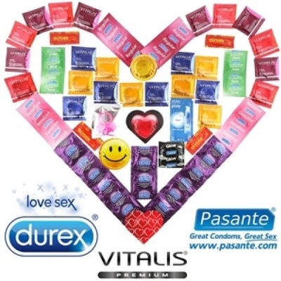 Durex balíček 55 ks Pasante a Vitalis