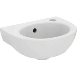 Ideal Standard Eurovit - Умивалник 35x26 см, с преливник, отвор за смесител отдясно, бял E871601 (E871601)