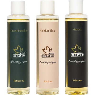 Zdravko Relax parfémy na praní balík UNI 3 x 250 ml 150 PD