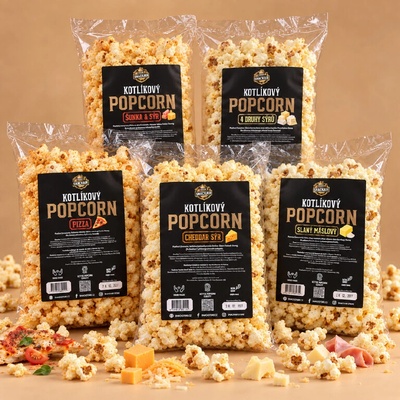 SnackStore.cz Popcorn slaný párty mix balík 5 ks