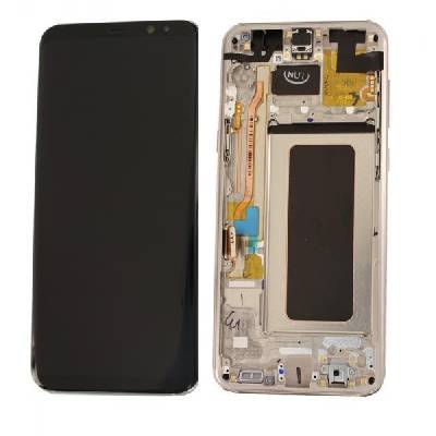 LCD Дисплей за Samsung SM-G955F Galaxy S8 Plus + Тъч скрийн + рамка Златен Оригинал (14120)