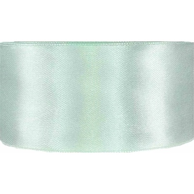 Saténová stuha oboustranná 25m x 38mm šedomodrá
