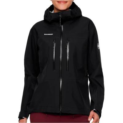 Mammut Дамско водоустойчиво яке Mammut Women's Taiss Hardshell Hooded Jacket Waterproof jacket - Black - размер XS (102-4976-0111)