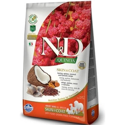 N&D Quinoa Grain Free SKIN&COAT Adult Dog HERRING 3 x 7 kg