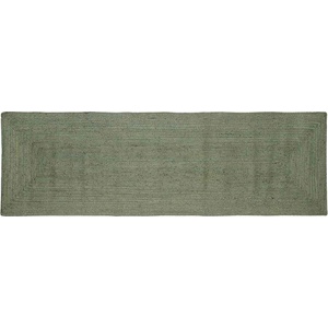 vidaXL Килим за площ Маслиненозелено 80 x 250 cm юта (42010452)