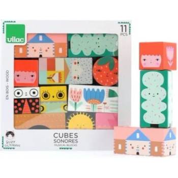 Vilac - Дървени музикални кубчета (8910)