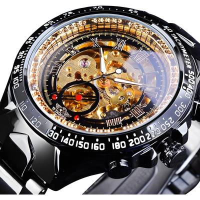 Winner Мъжки часовник bo-14426 - Черен / Златен kp14426 (bo-14426)