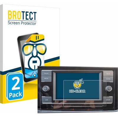 Ochranné fólie 2x BROTECT HD-Clear Screen Protector for Volkswagen Polo VI Composition 6,5" | Zboží Auto