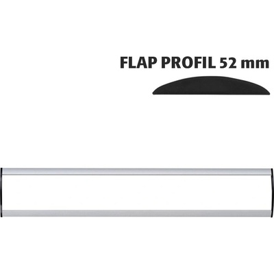A-Z Reklama CZ Orientační nástěnná tabulka 52 × 400 mm - Flap Profil – kód UDS520NA40