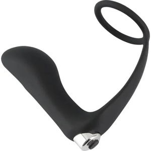 You2Toys Вибриращ простатен стимулатор с пенис пръстен Black Velvets