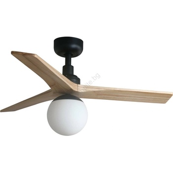 Faro Barcelona FARO 34284WT-11L-Str. вентилатор KLIM S 1xE27/15W/230V бор/черен пр. 92, 5см WT+DO (FA34284WT-11L)