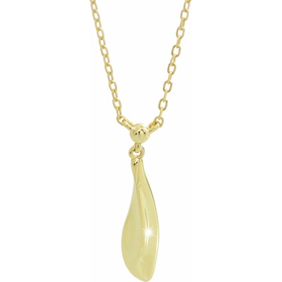 JSB Bijoux Podlouhlá kapka nepravidelného tvaru pozlacený 92300587g (Ag925/1000, 2,17 g)