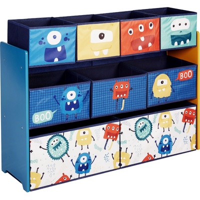 Органайзер-етажерка за играчки и книжки Ginger Home - Monster, с 9 кутии (TF6061)