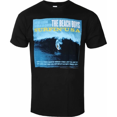 ROCK OFF мъжка тениска Beach Boys - Surfin 'USA - ЧЕРЕН - ROCK OFF - BBTS07MB