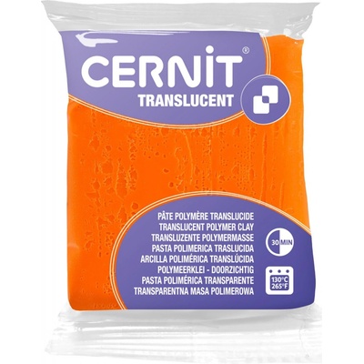 Cernit translucent 56g oranžová