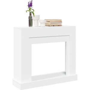 vidaXL Облицовка за камина, бяла, 100x30x87, 5 см, инженерно дърво (854562)